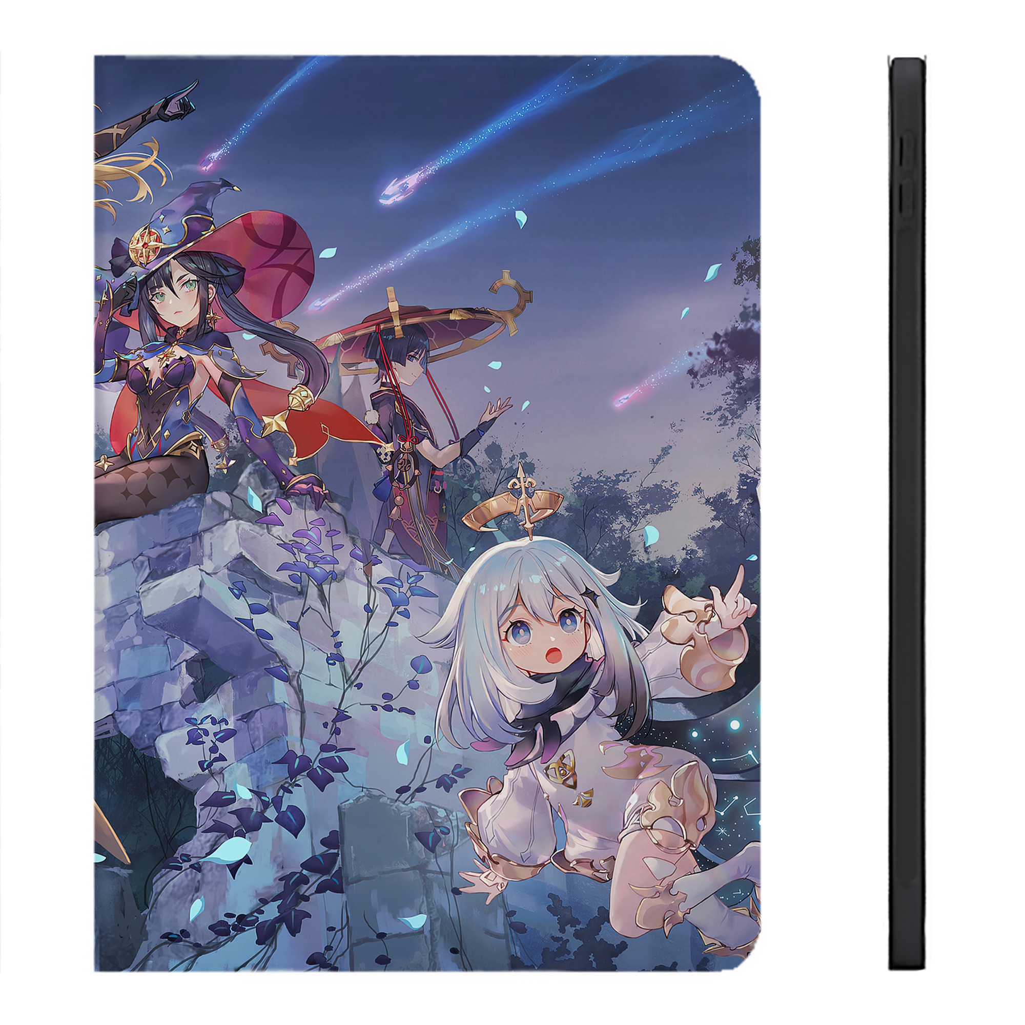 げんし神 genshin IPadケース ペンホルダー付き ブックスタイルデザイン